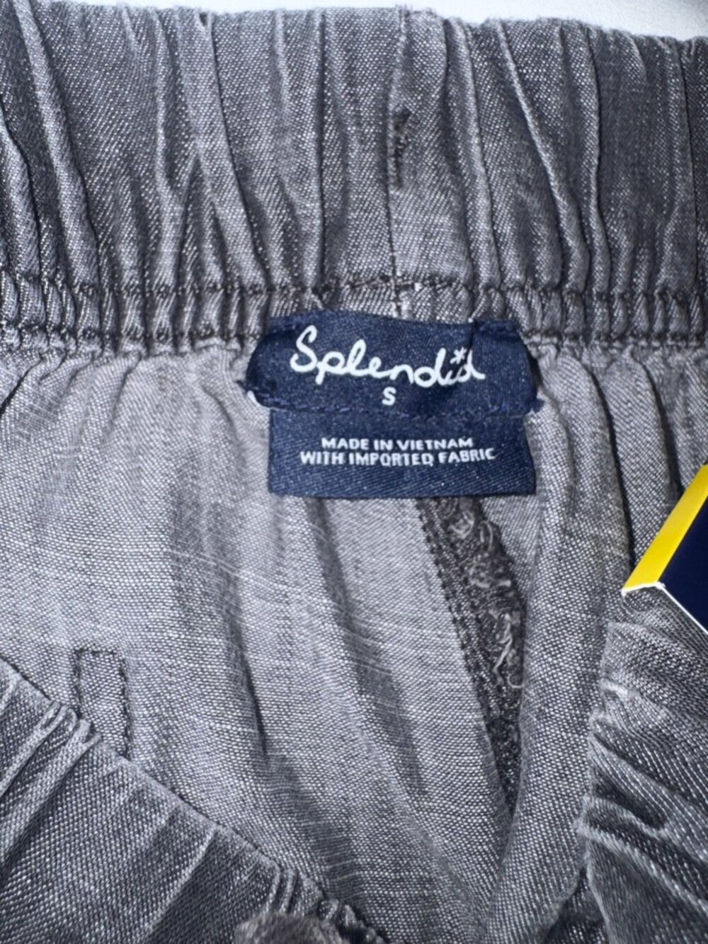 Splendid Womens Black Capri Pants Size S 100% Lyocell Elastic Waistband & Pocket - Picture 2 of 10